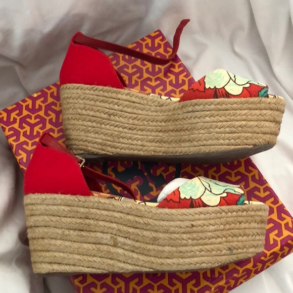 Tory  Burch - brand new in box. Sherri Mid Wedge